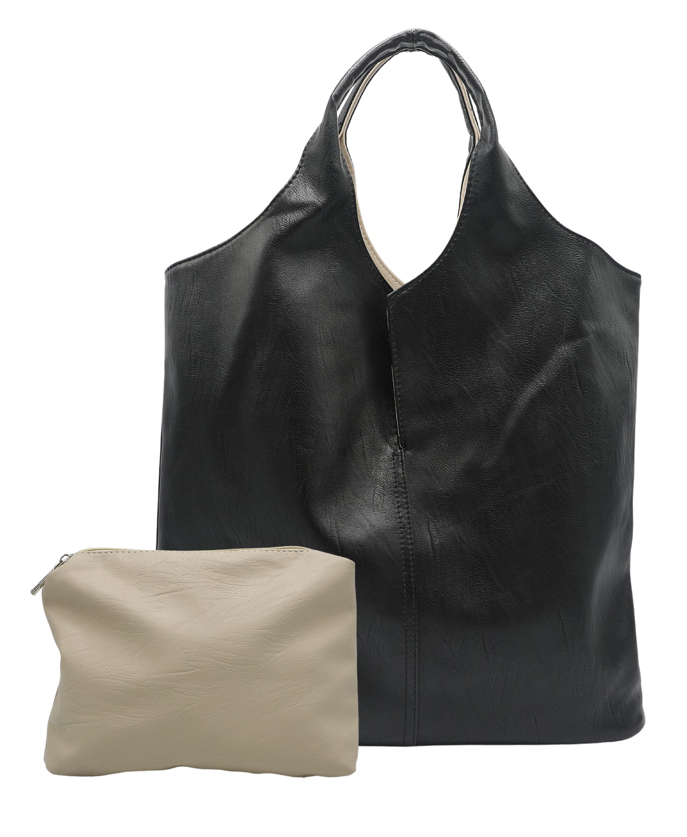 Faux Leather Reversible Tote