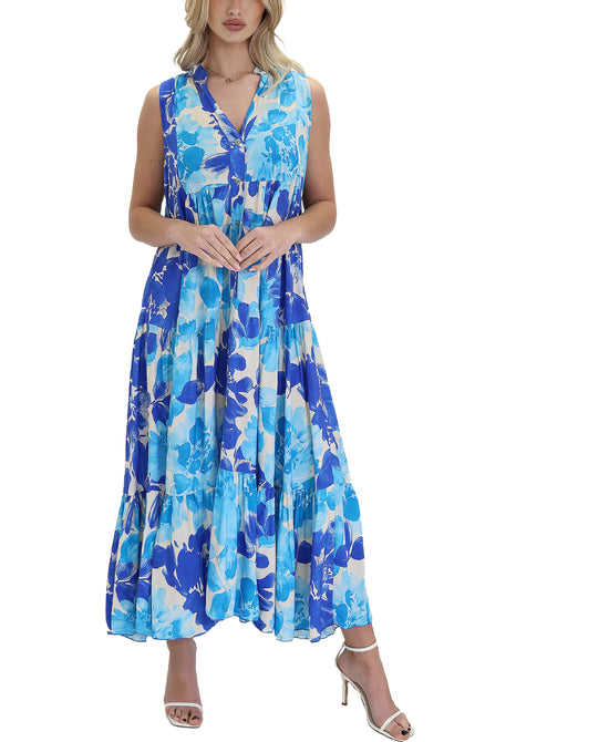 Floral Print Tiered Maxi Dress view 1