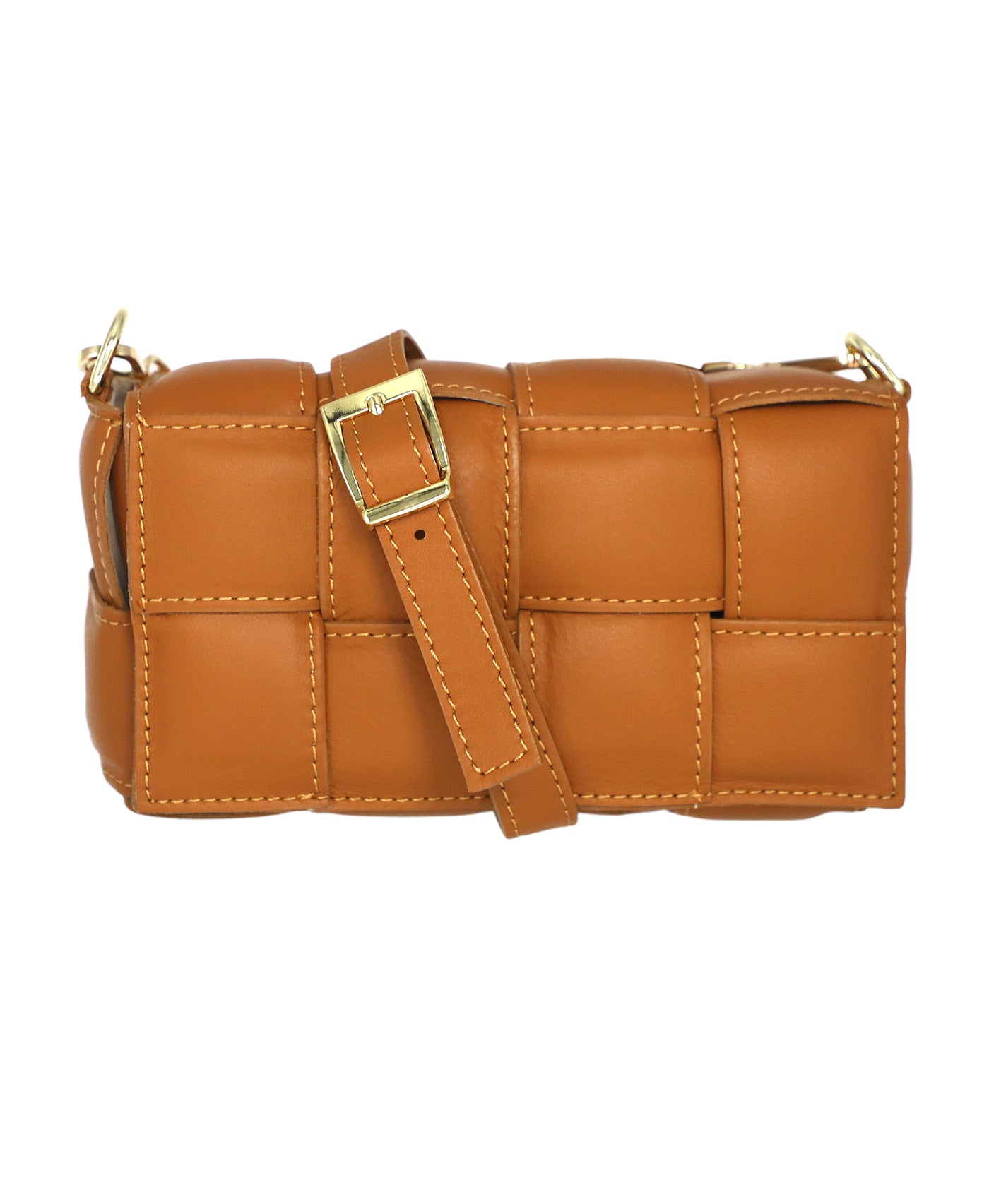 Woven Leather Crossbody Bag image 1