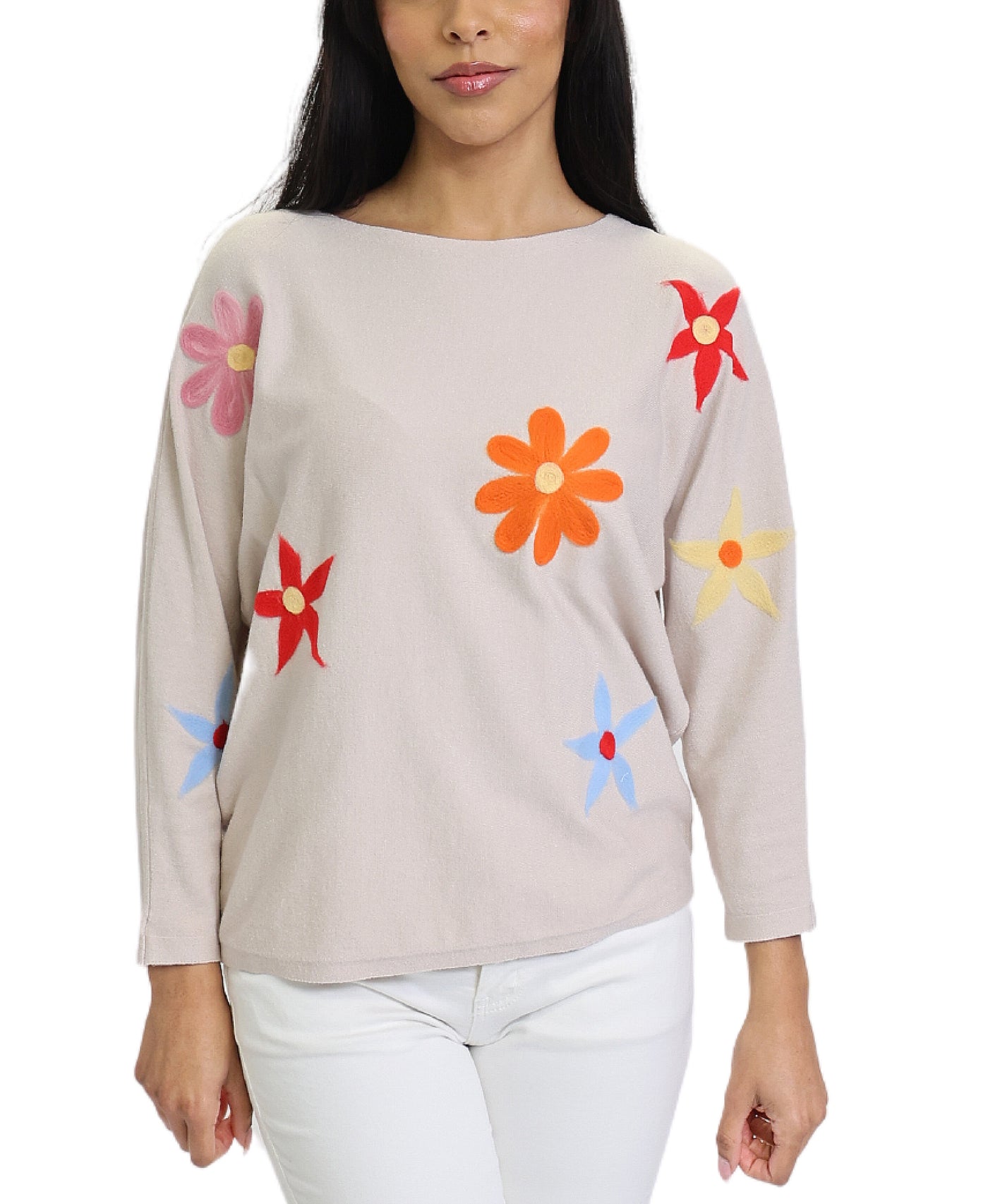 Sweater w/ Flowers image 1