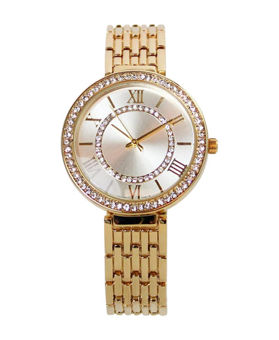 Round Watch w/ Genuine Crystal Accents image 1