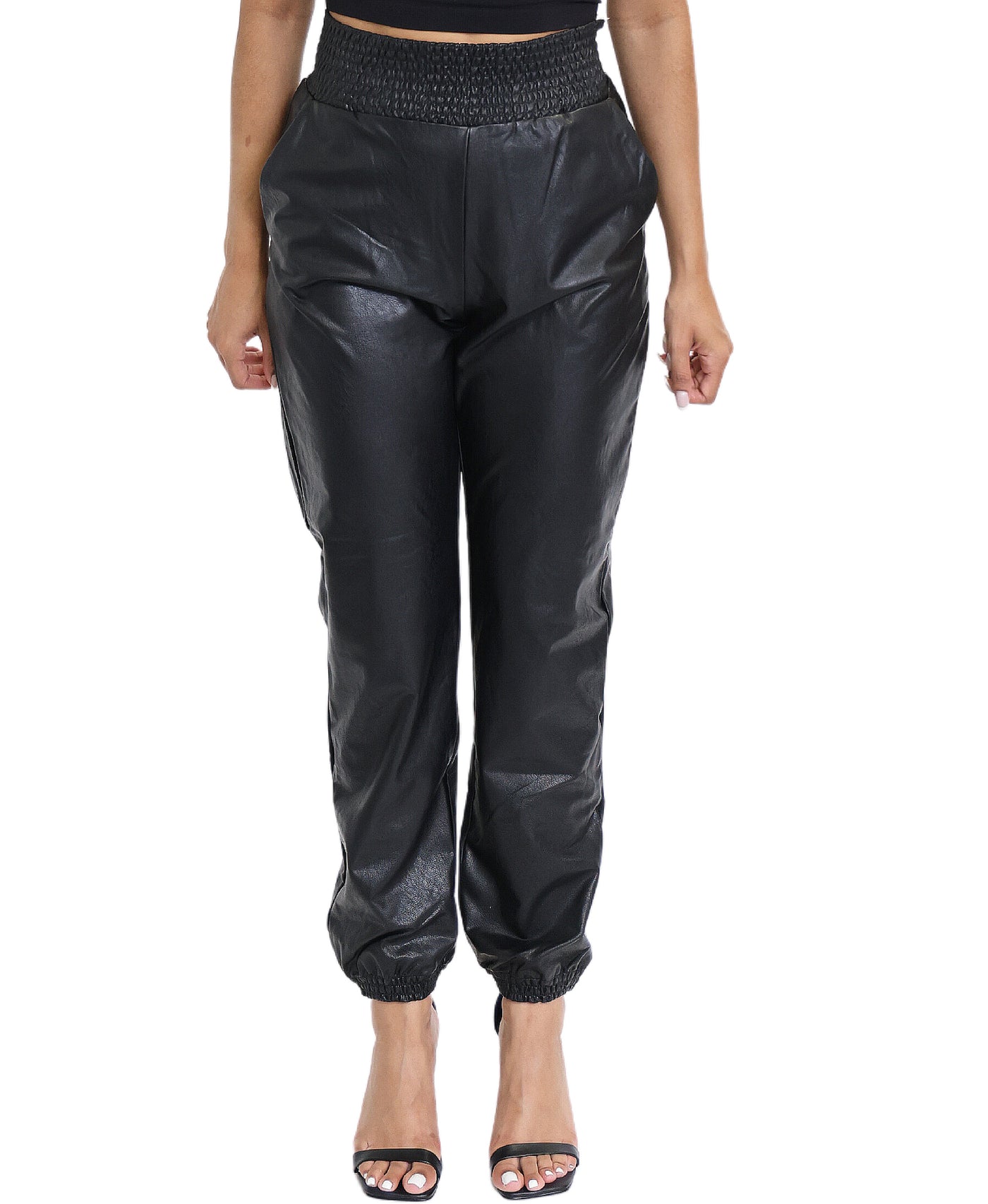 Faux Leather Jogger image 1