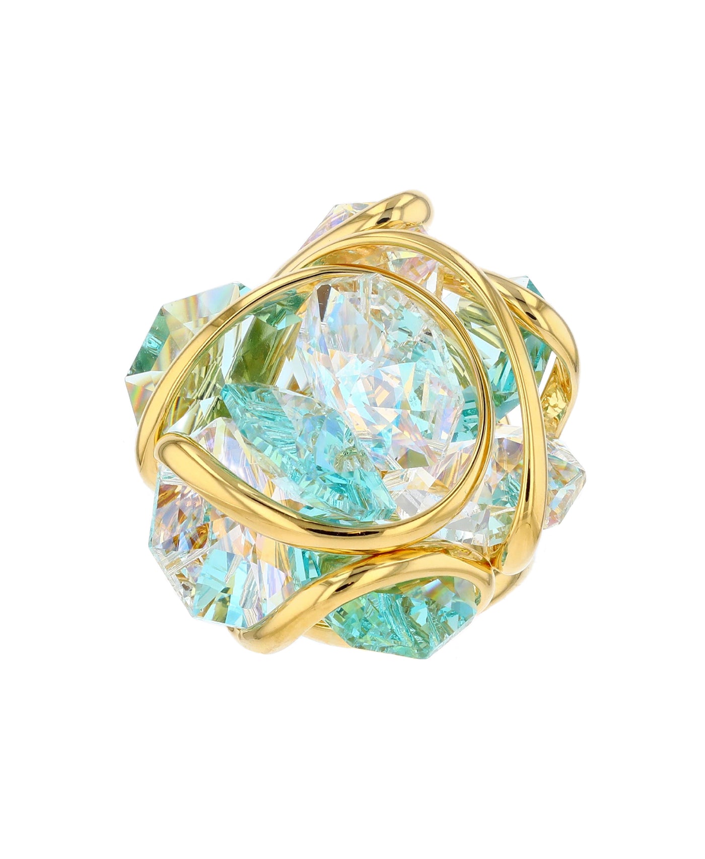 Genuine Cluster Crystal Adjustable Ring image 1