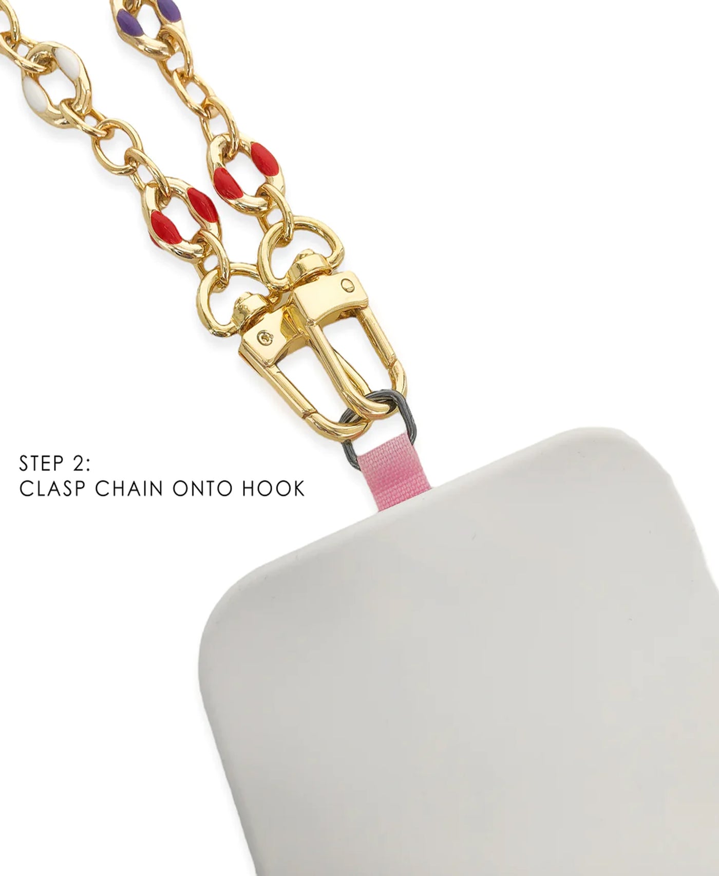 Enamel Chain Cell Phone Wristlet image 2