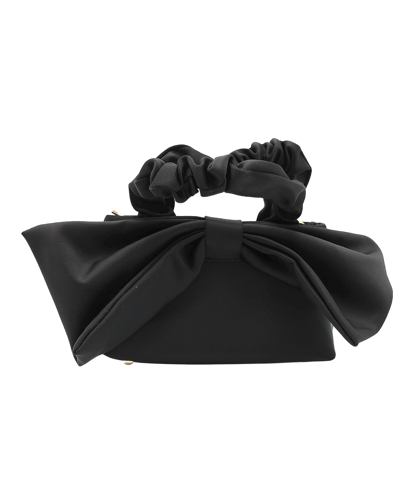 Nylon Ruched Handle Bag w/ Bow image 1