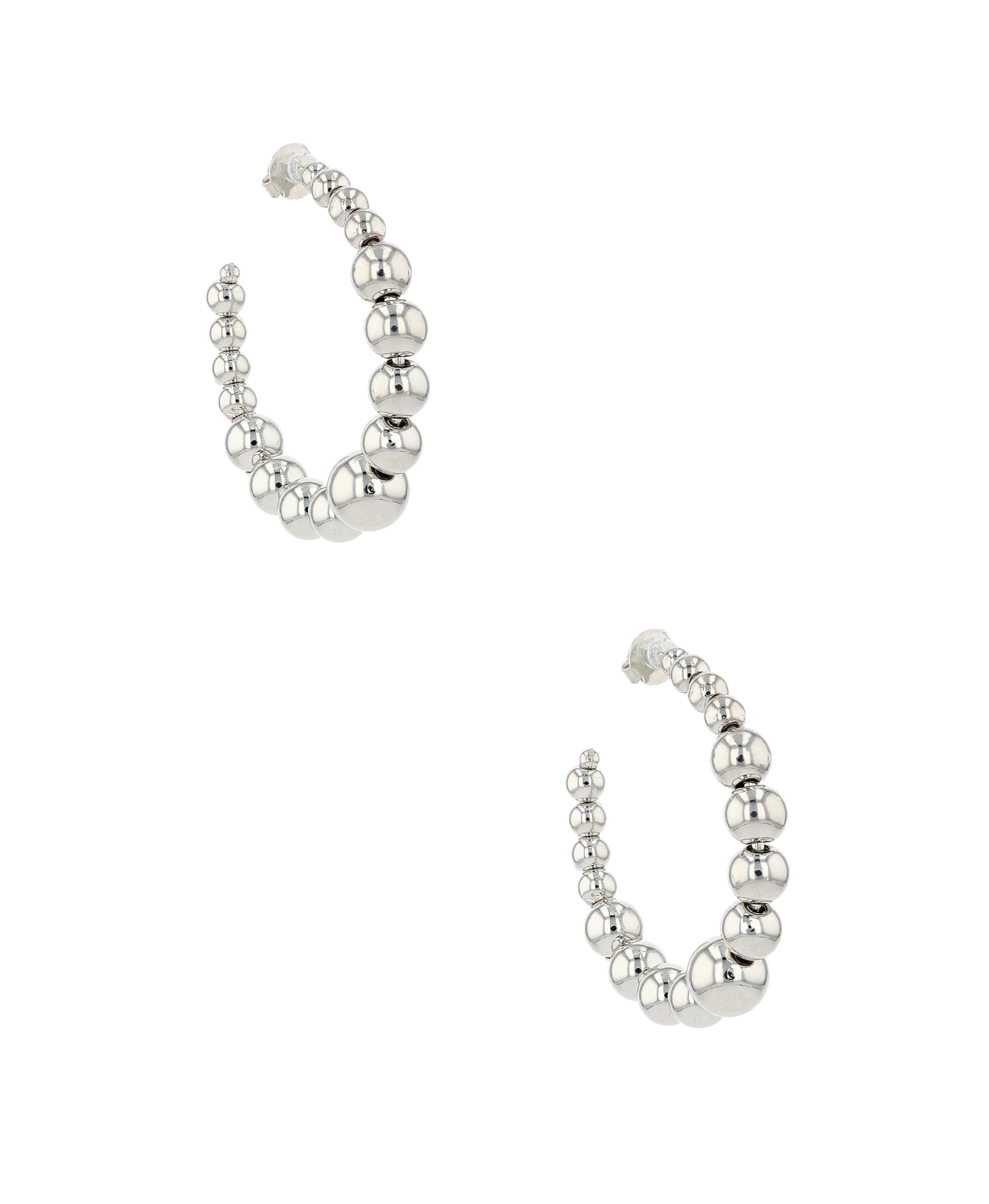 Beaded Hoop Earrings image 1