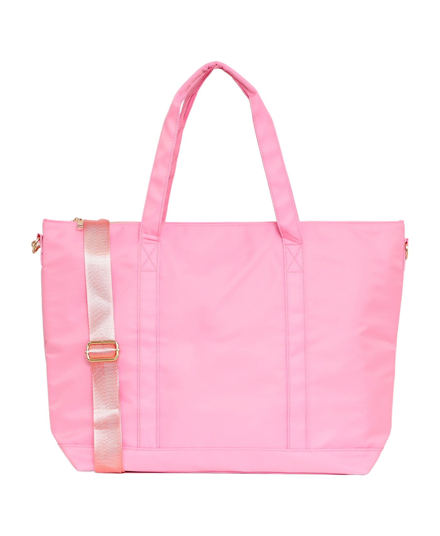 Bubblegum Pink Nylon Tote Bag