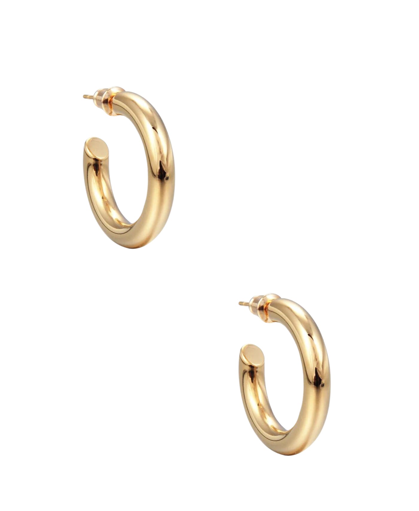 Polished Hoop Earrings image 1