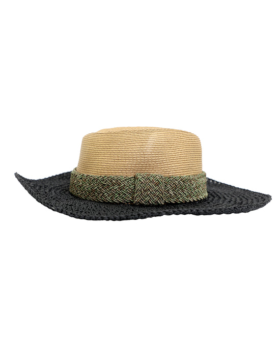 Color Block Straw Hat view 1