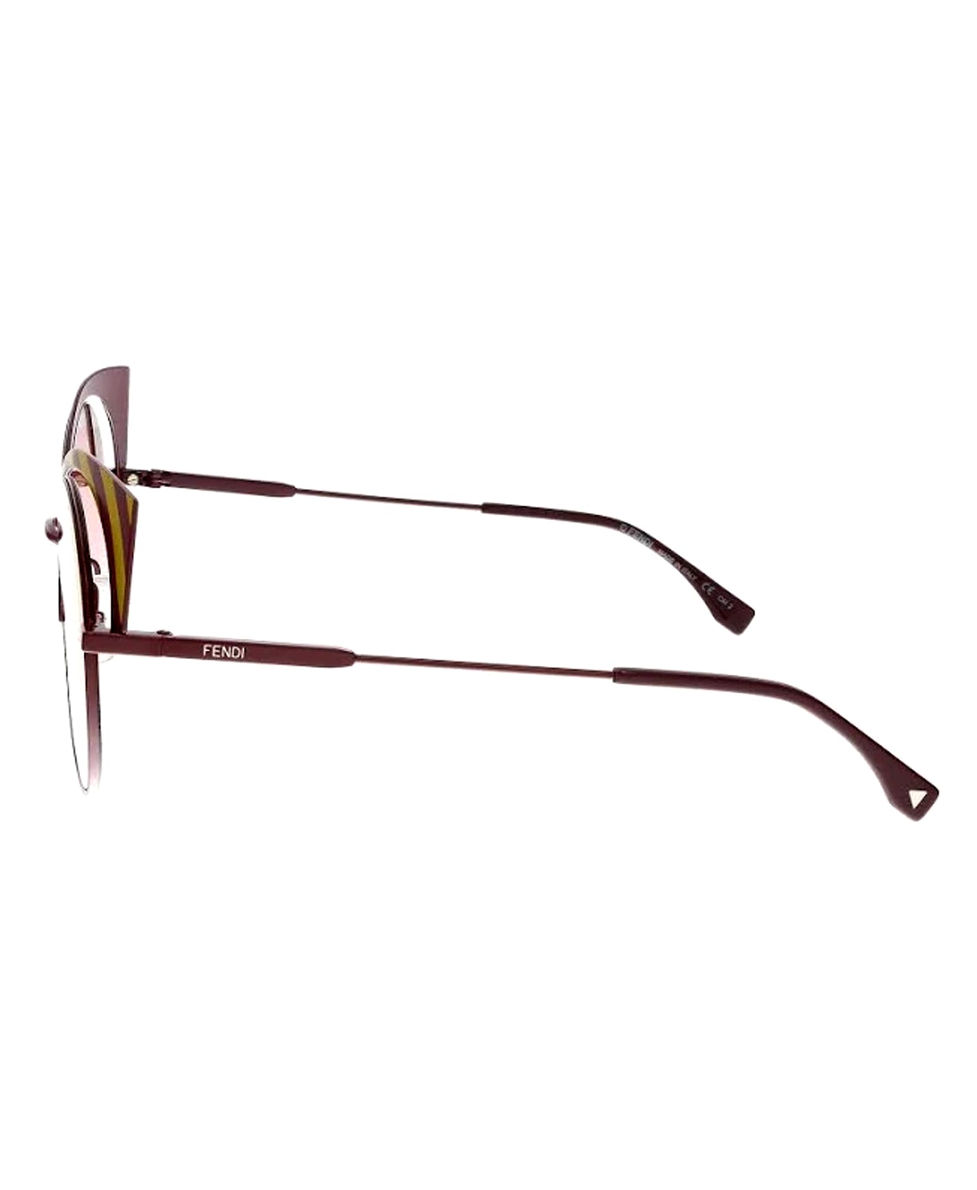 Cat Eye Sunglasses w/ Retro Stripe view 2