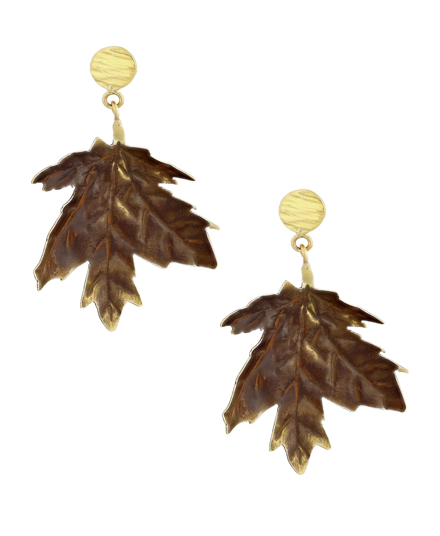 Large Leaf Earring view 1
