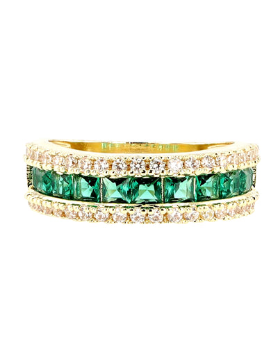 Emerald Green CZ Ring image 1