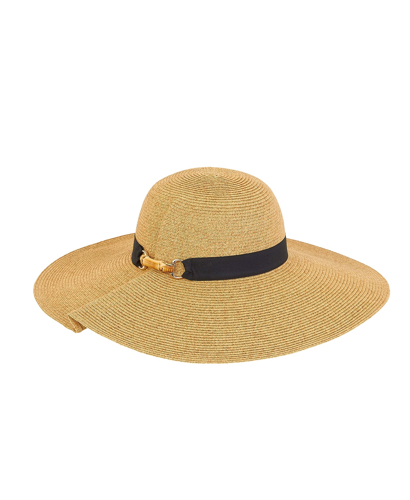Straw Hat w/ Bamboo Accent image 1