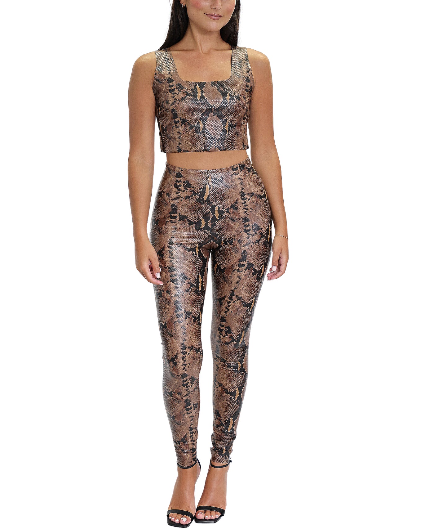Snake Print Crop Top image 2