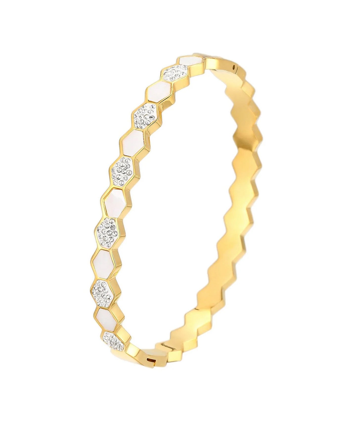 Geometric Bangle Bracelet image 1