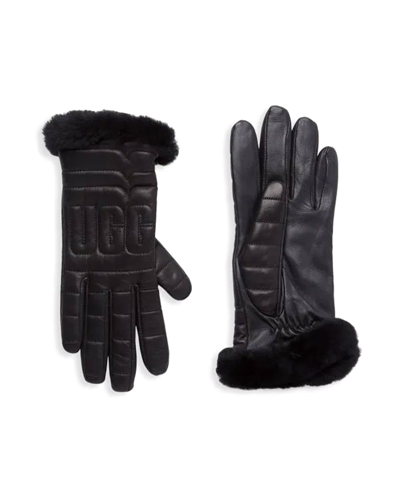 Quilted Leather Gloves image 1