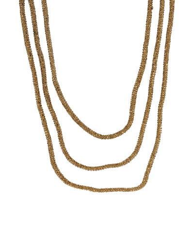 Long Multi- Strand Crystal Necklace image 1