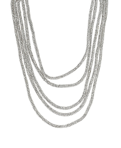 Multi- Strand Crystal Necklace image 1