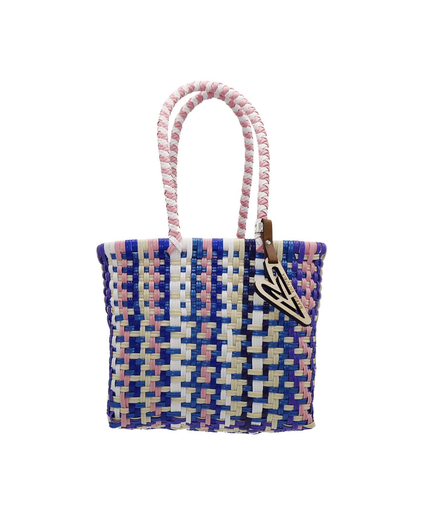 Small Hand-Woven Open Tote image 1